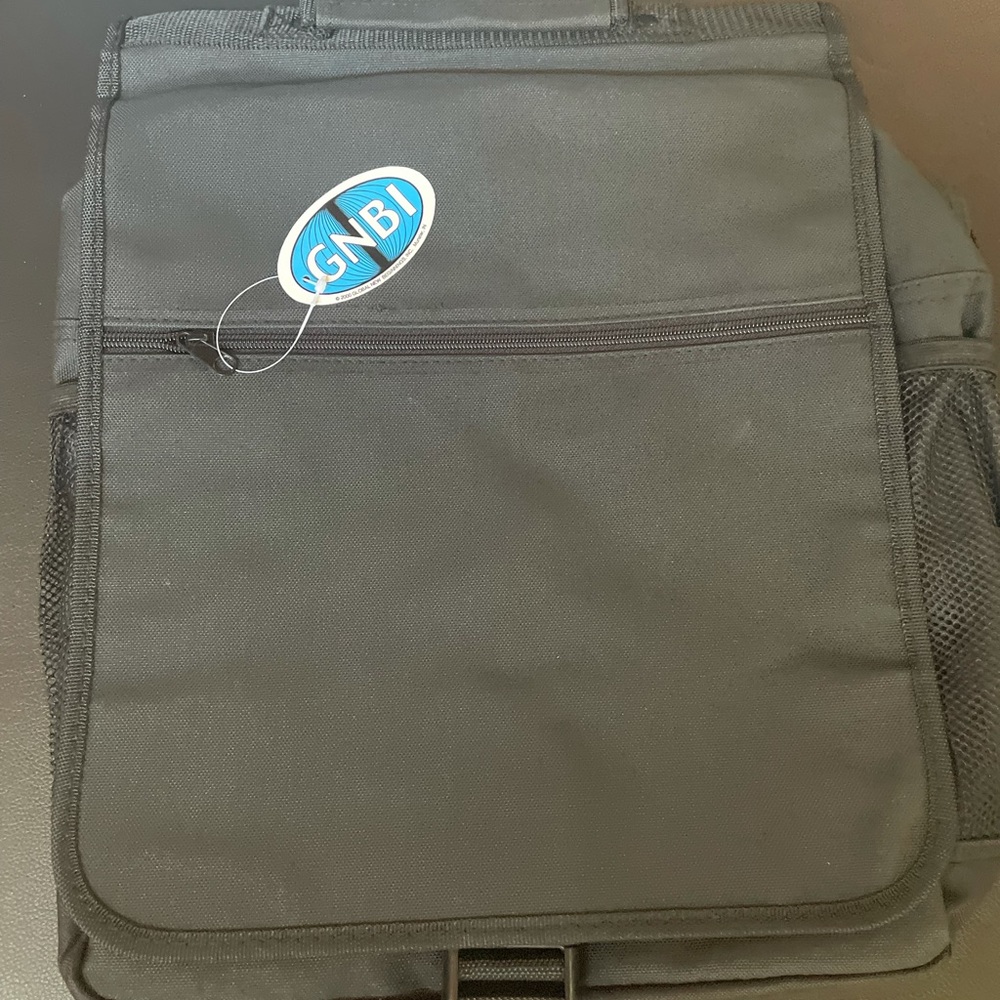 GNBI black messenger bag/shoulder bag NWT